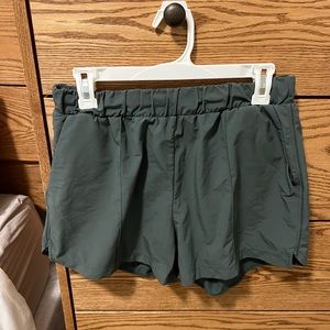 Zella Gray Green Shorts